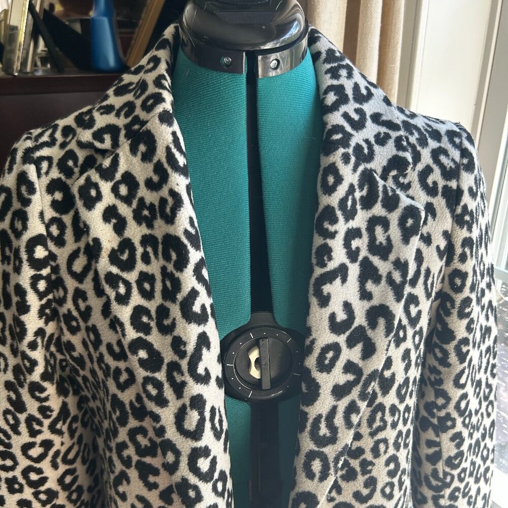 Leopard print coat